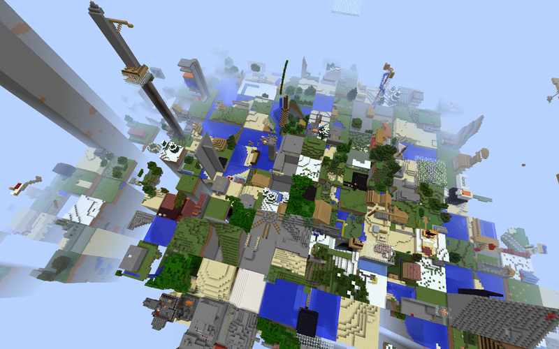 Illustration for article titled Explore a thousand worlds at once with a new Minecraft art project